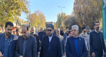 اسماعیل سجادی منش در تشییع شهدای گمنام شهرستان نهاوند: انسجام و وحدت بین مردم ثمره خون شهداست